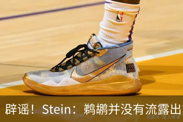 辟谣！Stein：鹈鹕并没有流露出交易赫伯特·琼斯的意愿
